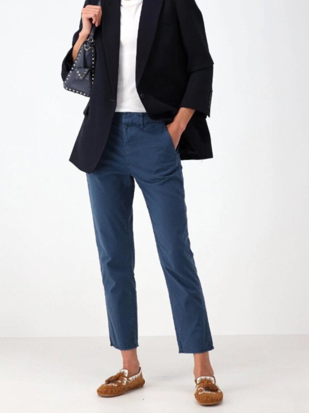 Nili Lotan Montauk Pants in Teal Blue Size 4